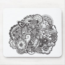 Pen and Ink Drawing Mouse Pads