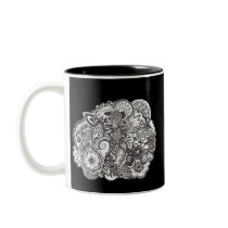 Pen and Ink Drawing Mug