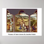 Penance Of Saint Jerome By Joachim Patinir Print