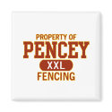 Pencey Fencing Jersey magnets