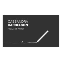 PENCIL BUSINESS CARD FOR AUTHORS & WRITERS II