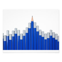 Pencil chart personalized invites