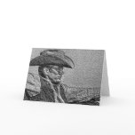 Pencil Cowboy Greeting Card