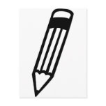 pencil icon postcards