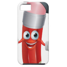 Pencil mascot graduating iPhone 5 cover