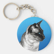 Pencil Siamese Keychains