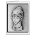 Pencil Sketch of Woman (Card)
