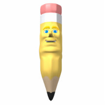 pencil smilie face ornament photo sculpture