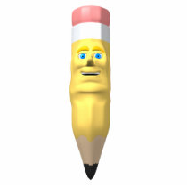 pencil smilie face ornament photo sculpture