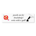 Pencils bumper stickers