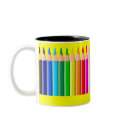 Pencils - Customised Two-Tone Mug