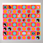Pengi KIDZ "Demi" alphabet wall poster posters