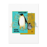 PengiWear Father's baby announcement postcard
