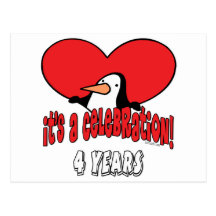 Penguin 4 Year Celebration Post Cards