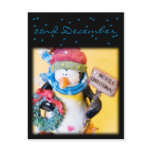 Penguin • Advent Calendar Postcard