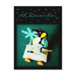 Penguin • Advent Calendar Postcard