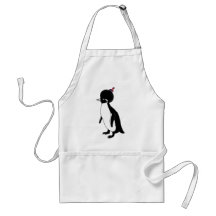Penguin Afro Aprons