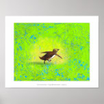 Penguin art colourful fun unique original painting posters