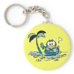 Penguin at Beach Tshirts and Gifts Key Chains