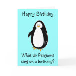 Penguin Birthday Card