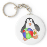 Penguin Boys Swim Keychain