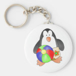 Penguin Boys Swim Keychain