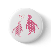 penguin button pink