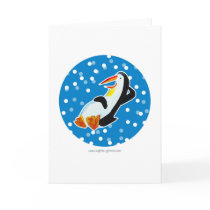 Penguin Card Blue