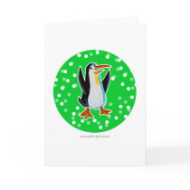 Penguin Card Green