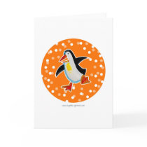 Penguin Card Orange