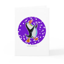 Penguin Card Purple