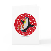 Penguin Card Red