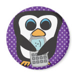 Penguin - Cell phone - Magnet