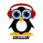 penguin chillin photo sculptures