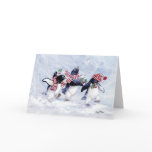PENGUIN CHRISTMAS GREETING CARD