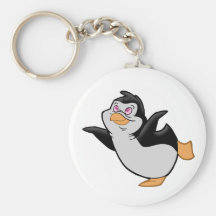 Penguin Dreaming Keychain