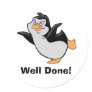 Penguin Dreaming "Well Done" Sticker