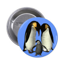 Penguin Family Button