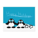 penguin family postcards