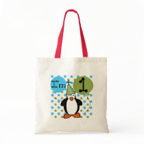 Penguin First Birthday Tshirts and Gifts Canvas Bag