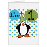 Penguin First Birthday Tshirts and Gifts Cards
