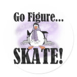 Penguin Go Figure Skate stickers