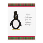 Penguin Greeting 4 postcards