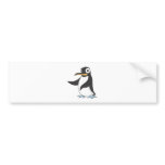 Penguin Hands Up Pointing Left Right Showing bumper stickers