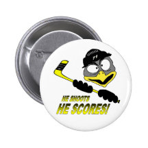 Penguin Hockey Button