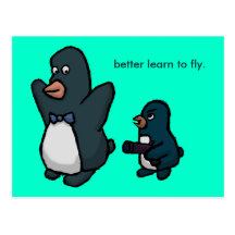 Penguin Hold Up! Post Card