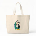 Penguin Holding Surf Board bags