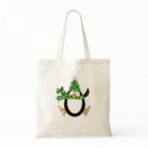 Penguin Ice Skaing with Hat and Scarf Bag