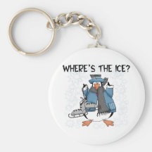 Penguin Ice Skating Key Chains