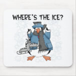 Penguin Ice Skating mousepads